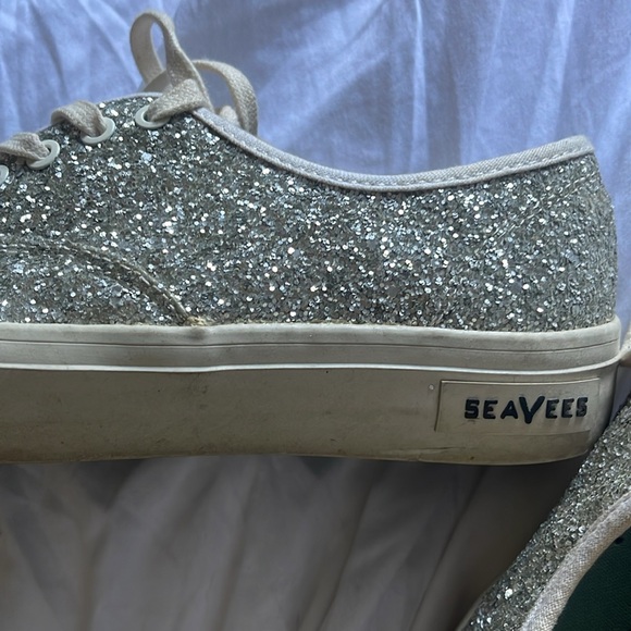 J Crew Beavers sparkly sneakers size 7 - Picture 3 of 3